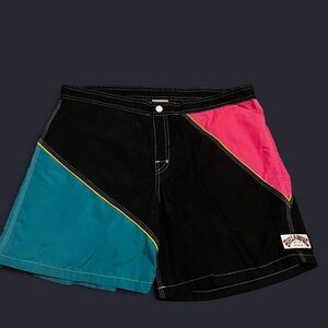 Billabong Black and Pink Logo Patch